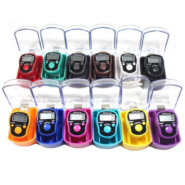 Finger Counter Digital Led / konter tasbih + box