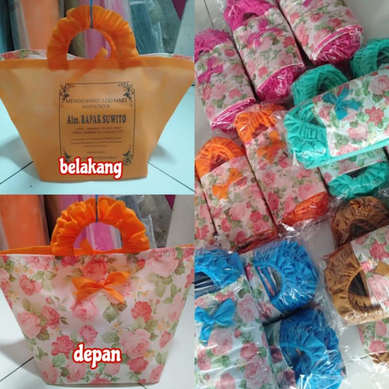 

Tas hajatan bonus sablon 1 lusin