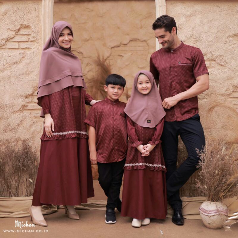 HAPPY SERIES BY MICHAN HIJAB SARIMBIT MICHAN GAMIS MICHAN SARIMBIT LEBARAN