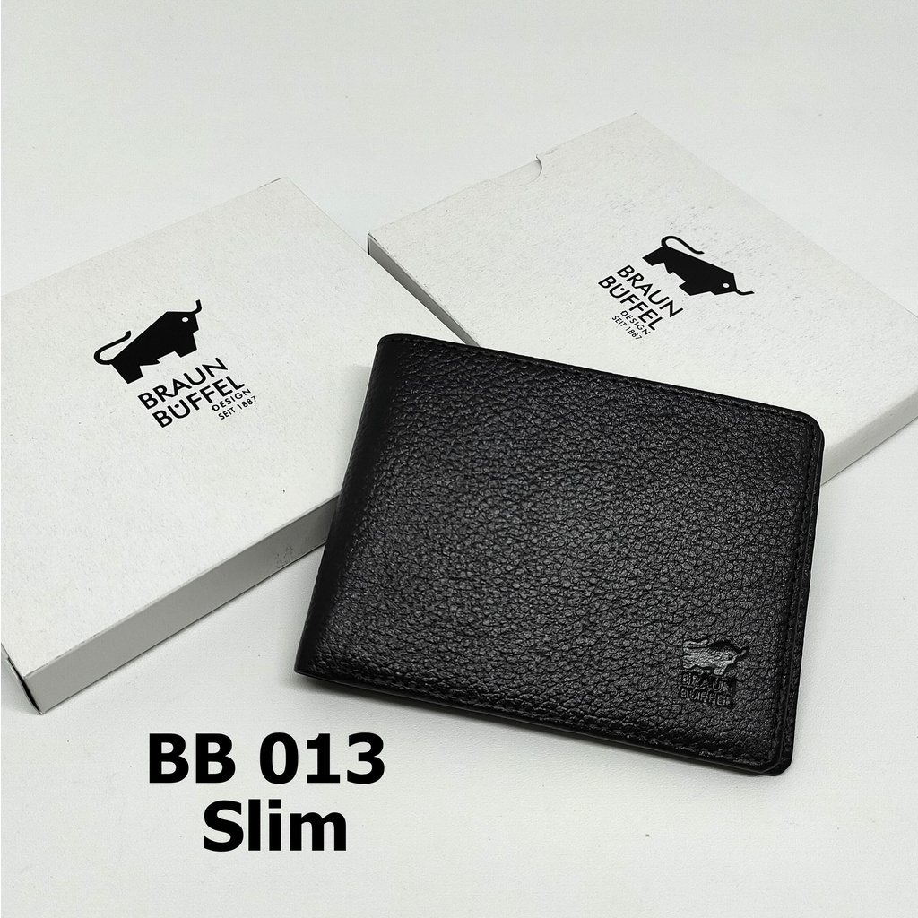 Dompet Pria Braun Buffel 013 Dompet Mini Kecil Slim- Tidur - Kulit Import