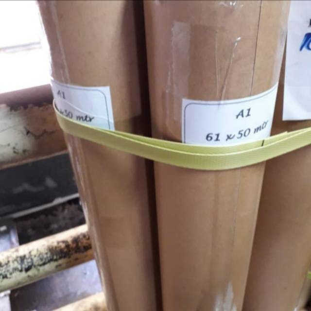 

Kertas Roll A1 80 gram. Size 61cm x 50m.