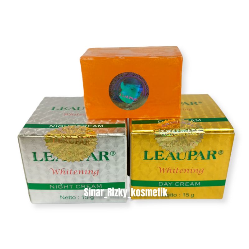 LEAUPAR 3IN1 PAKET CREAM LEAUPAR + SABUN MINI ORIGINAL