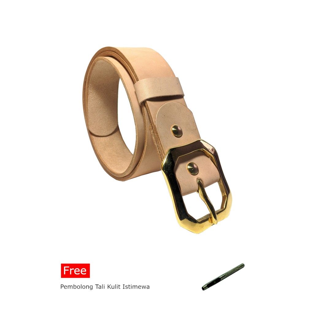 Ikat Pinggang Sabuk Kulit Vegtan Leather Belt BV109