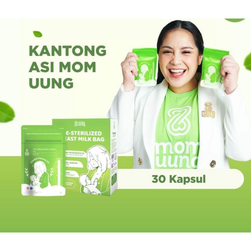 MOM UUNG STERELIZED BREAST MILK BAG ISI 30 BAGS/ KANTONG ASI