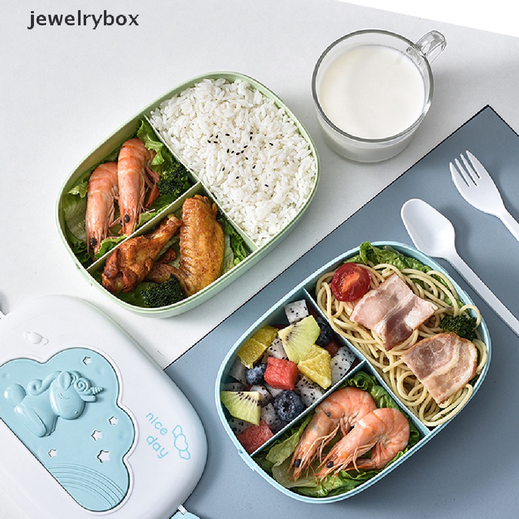 Kotak Makan Siang Bento Portable Dengan Kompartemen Untuk Piknik