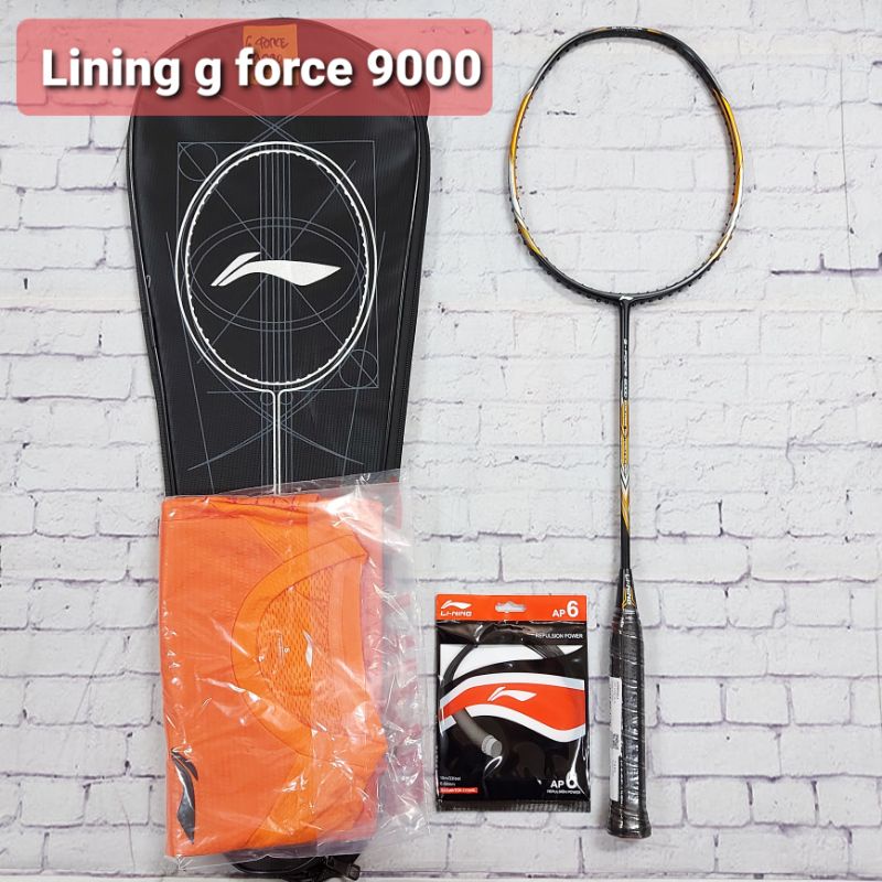 RAKET BADMINTON LINING ASH G FORCE 9000 ORIGINAL