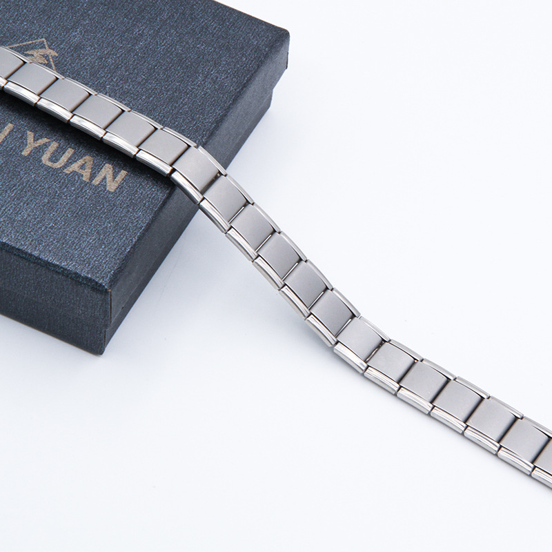 Gelang Magnetik Bahan Stainless Steel Warna Silver Untuk Unisex