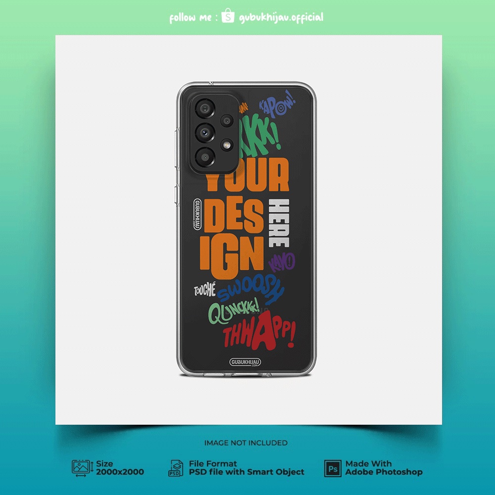 Mockup Custom Case Softcase Samsung A33 5G