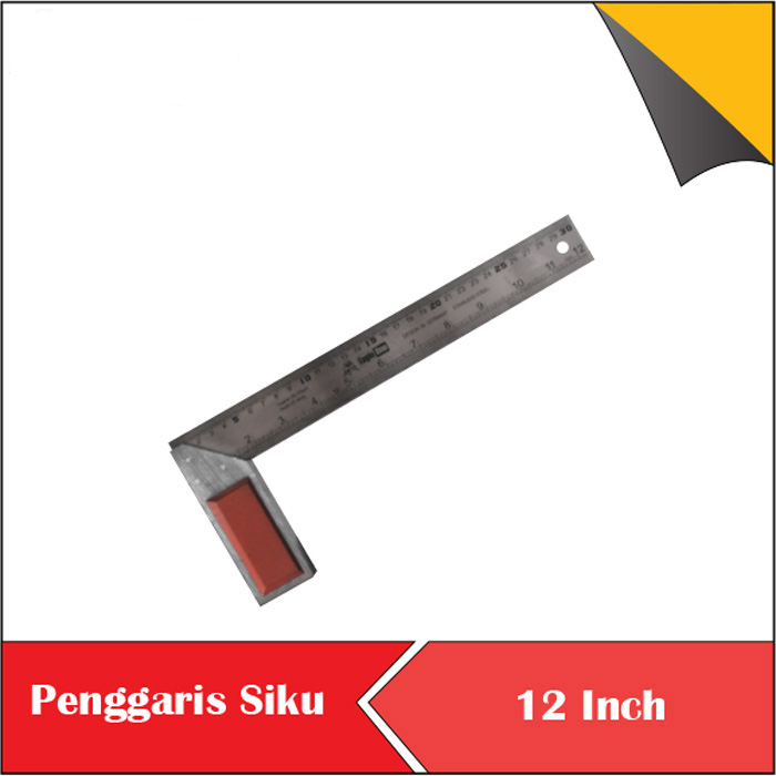 

Penggaris Siku Tukang 30cm 12 inch Tebal