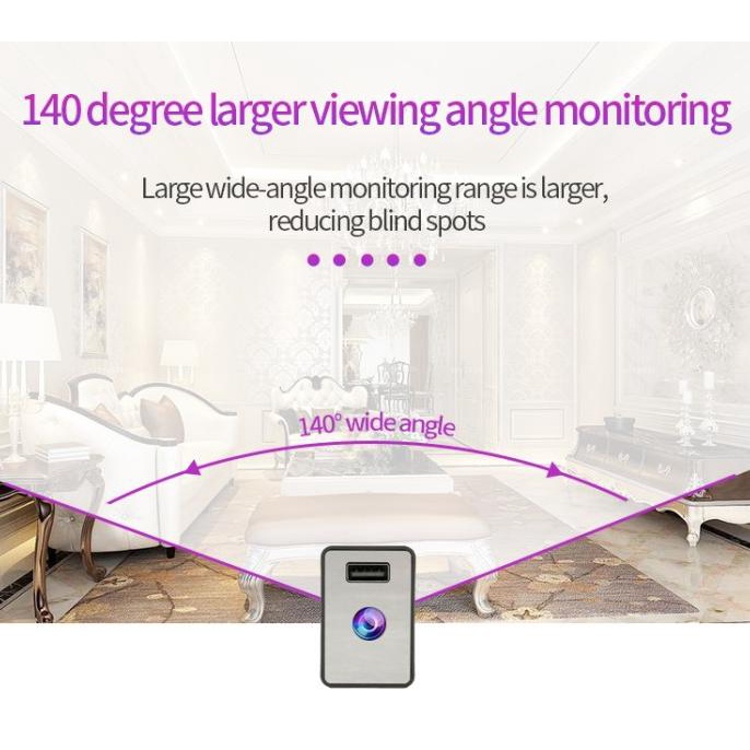 3MP Spy Cam Hidden Kamera Cctv Mini USB Charger Spy Camera Cctv Wifi