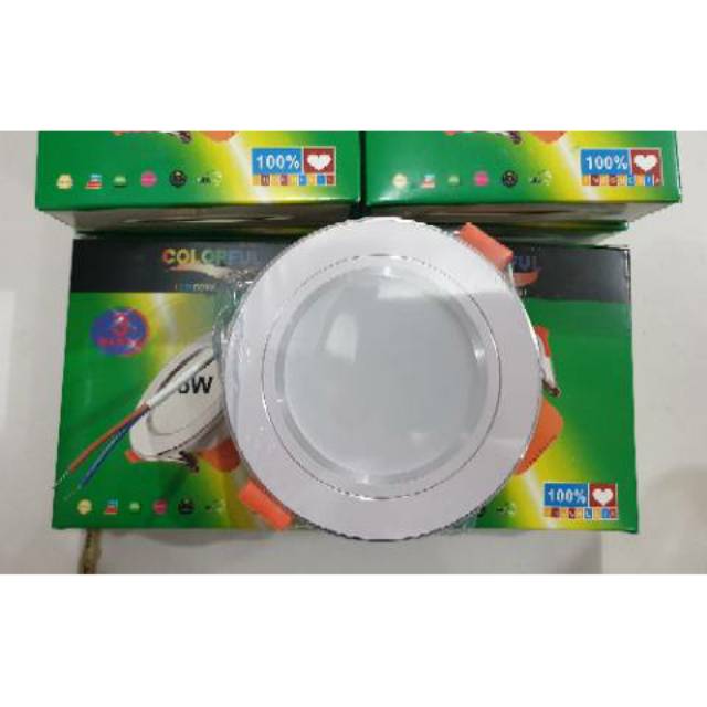 Downlight led 5Watt. Led panel inbow 5w. Nyala 3 warna. Downlight 3 colors