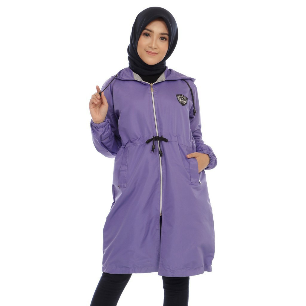 JAKET PARKA WATERPROOF WANITA CEWEK HOODIE  JACKET PARKA WATERPROOF PEREMPUAN HOODIE ORIGINAL ARMY BOLAK BALIK HIJABER BORDIR TERBARU PANJANG MURAH KEKINIAN XXL A070