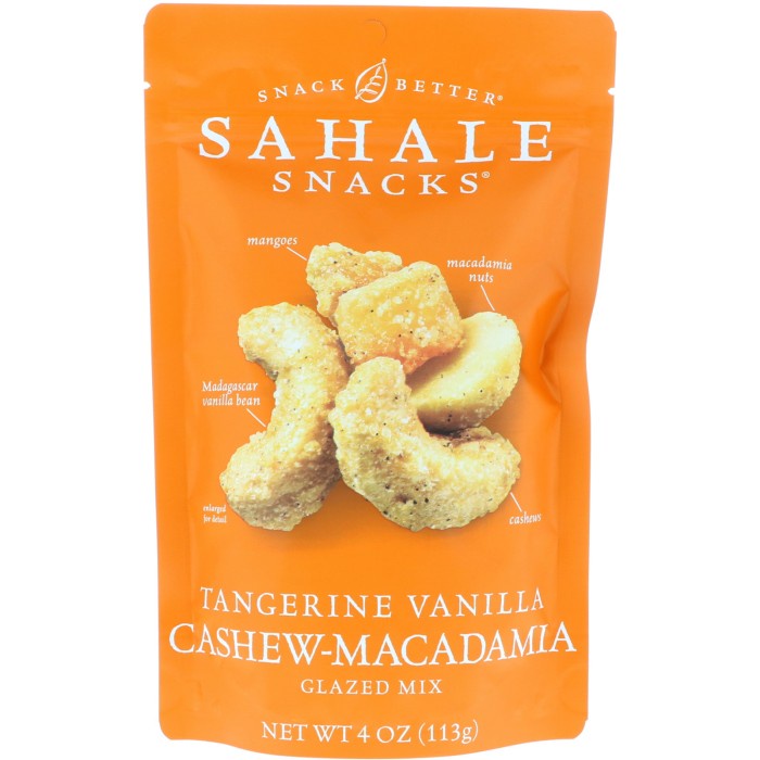 

Sahale Snacks Tangerine Vanilla Cashew Macadamia 113G