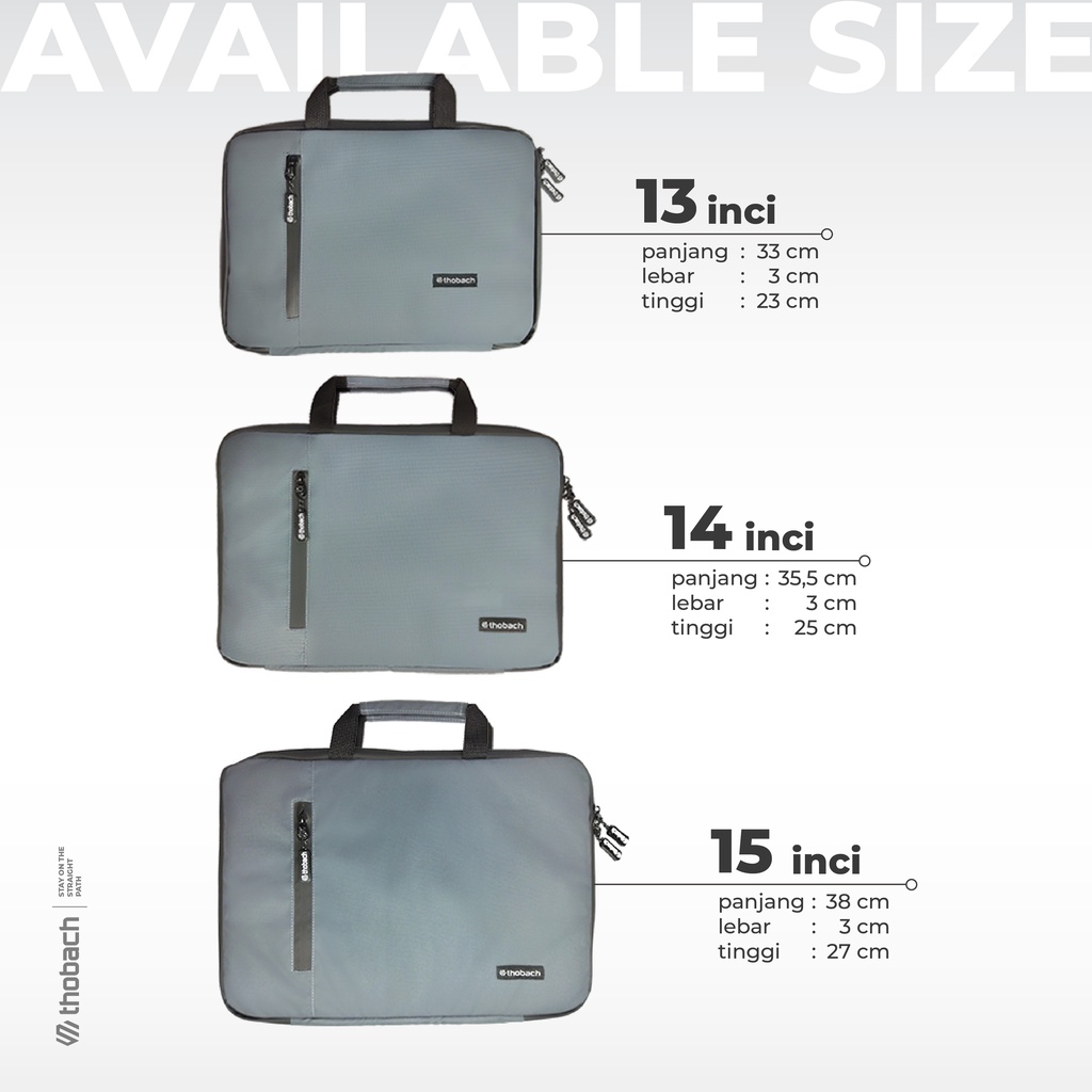 THOBACH-TAS LAPTOP WATERPROOF METRO TAS SELEMPANG LAPTOP