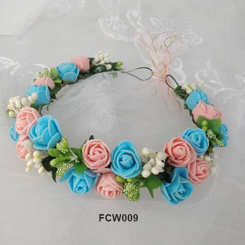 [BISA COD] AKSESORIS RAMBUT WEDDING PENGANTIN FLOWER CROWN ANAK FCW009