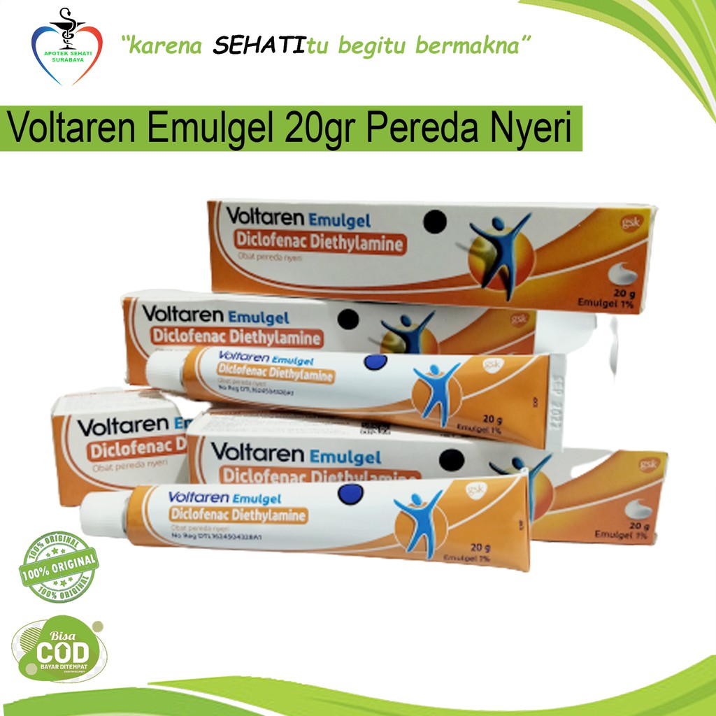 Jual VOLTAREN EMULGEL 20GR KRIM NYERI OTOT PINGGANG SENDI Indonesia ...