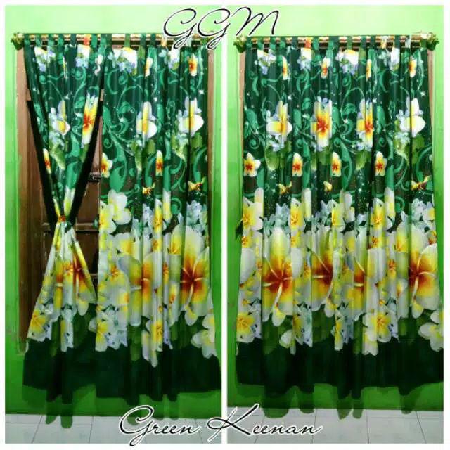 Gorden/korden/horden Pintu Dan Jendela Murah Blue Rosefly