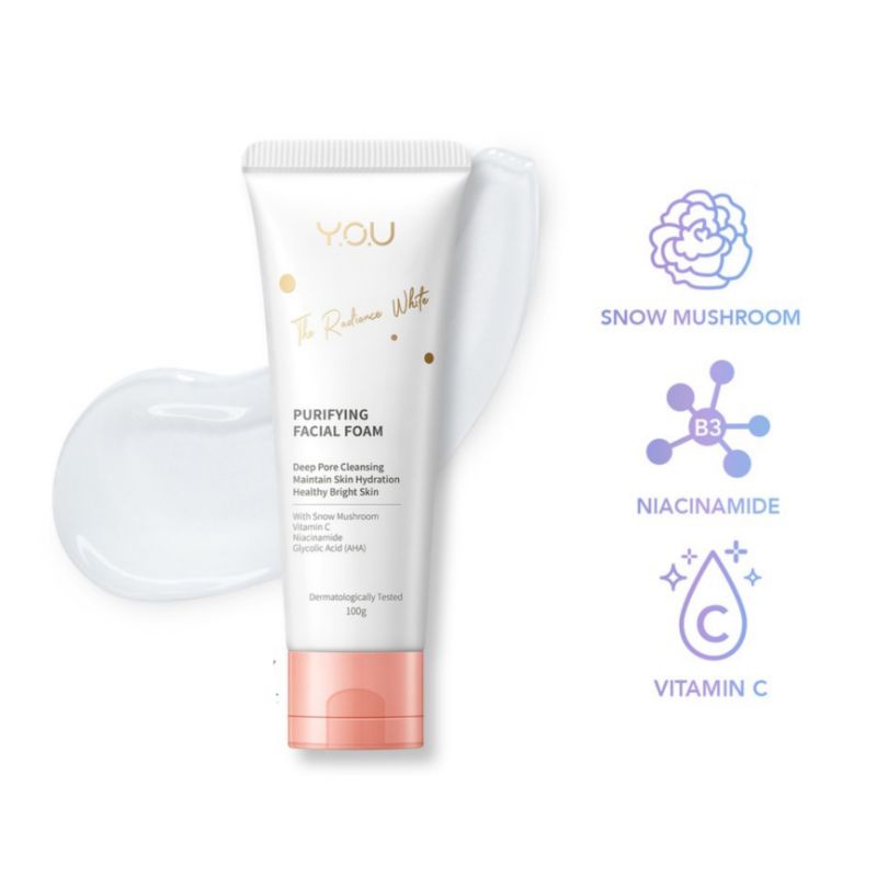 Y.O.U The Radiance White Purifying Facial Foam 100g