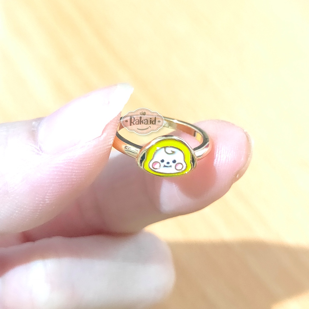 Cincin Anak Motif Kepala Chimmy BT21 Perhiasan Cantik Anak 1029