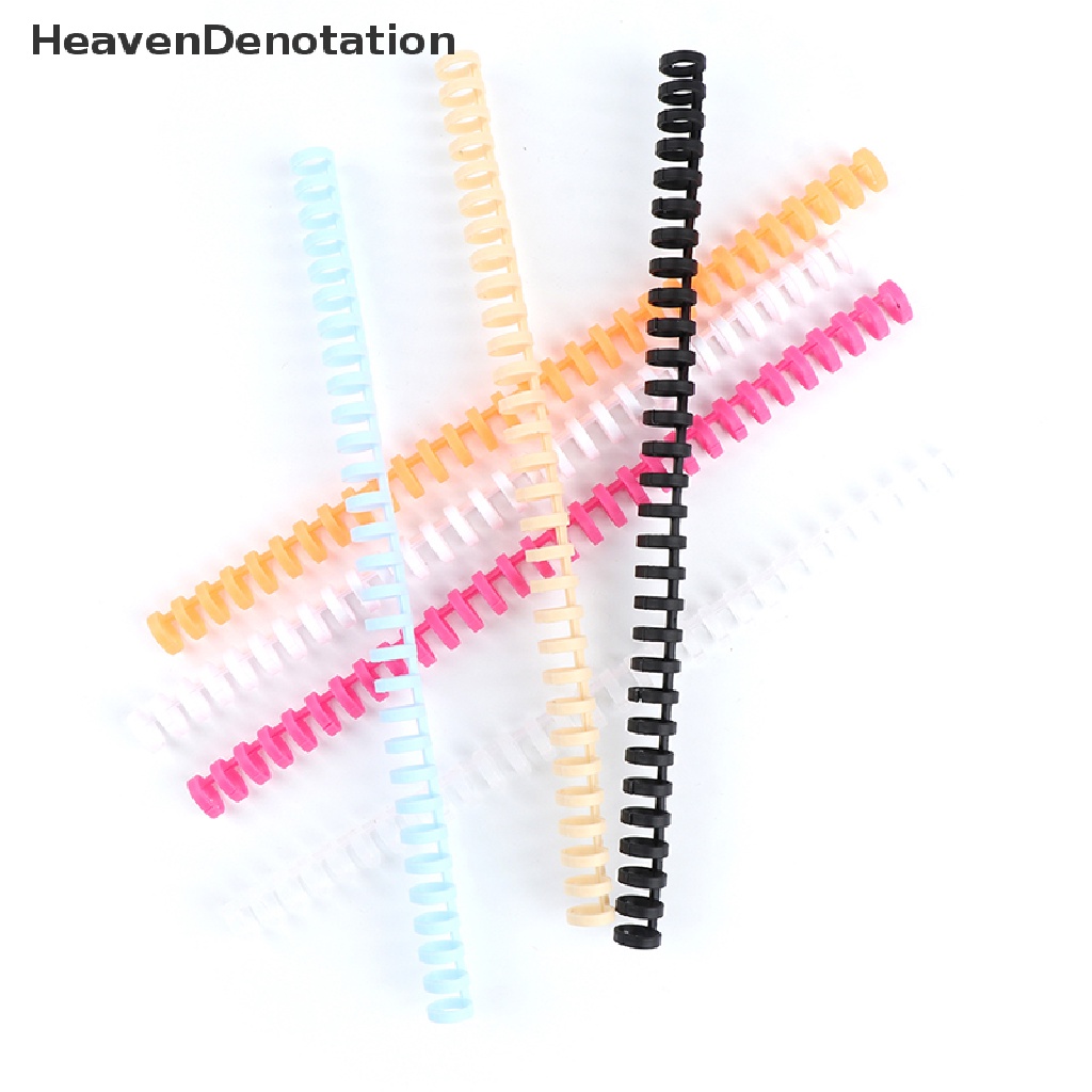 [HeavenDenotation] 30 Hole Loose-leaf Plastic Binding Ring Spring Spiral Rings for A4 A5 A6 Paper