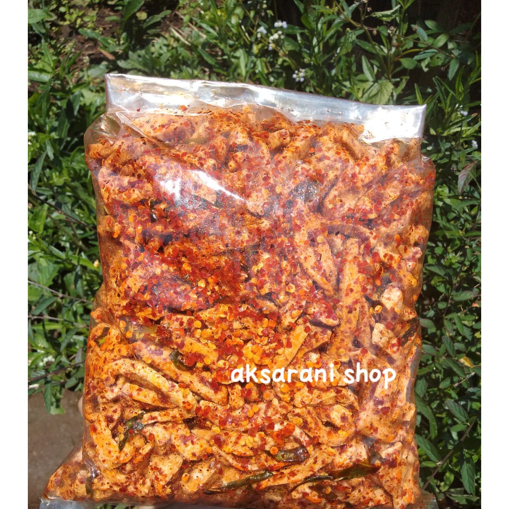 

mantul pisan BASRENG DAUN JERUK PEDAS ISI 1 KG / BASO GORENG / BASRENG PEDAS/BASRENG KERING CABE ASLI