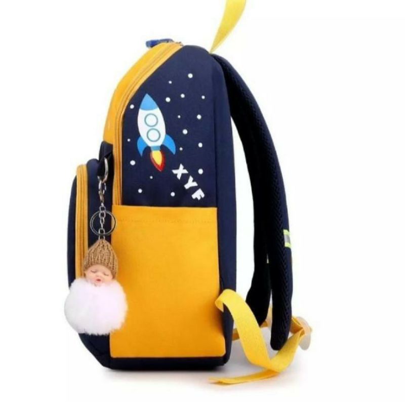 Tas Anak Sekolah Simple Siswa Paud Tk SD Ransel Backpack Laki Laki Perempuan Garsel FKT 5929-DNR-01