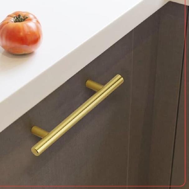 Kyame | handle gagang pintu laci lemari tarikan panjang gold emas unik