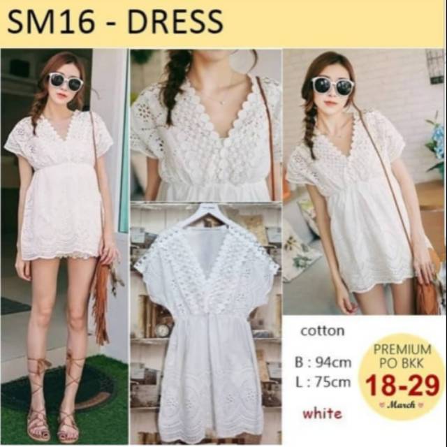 Top White Atasan baju putih Casual top blouse putih wanita baju bangkok