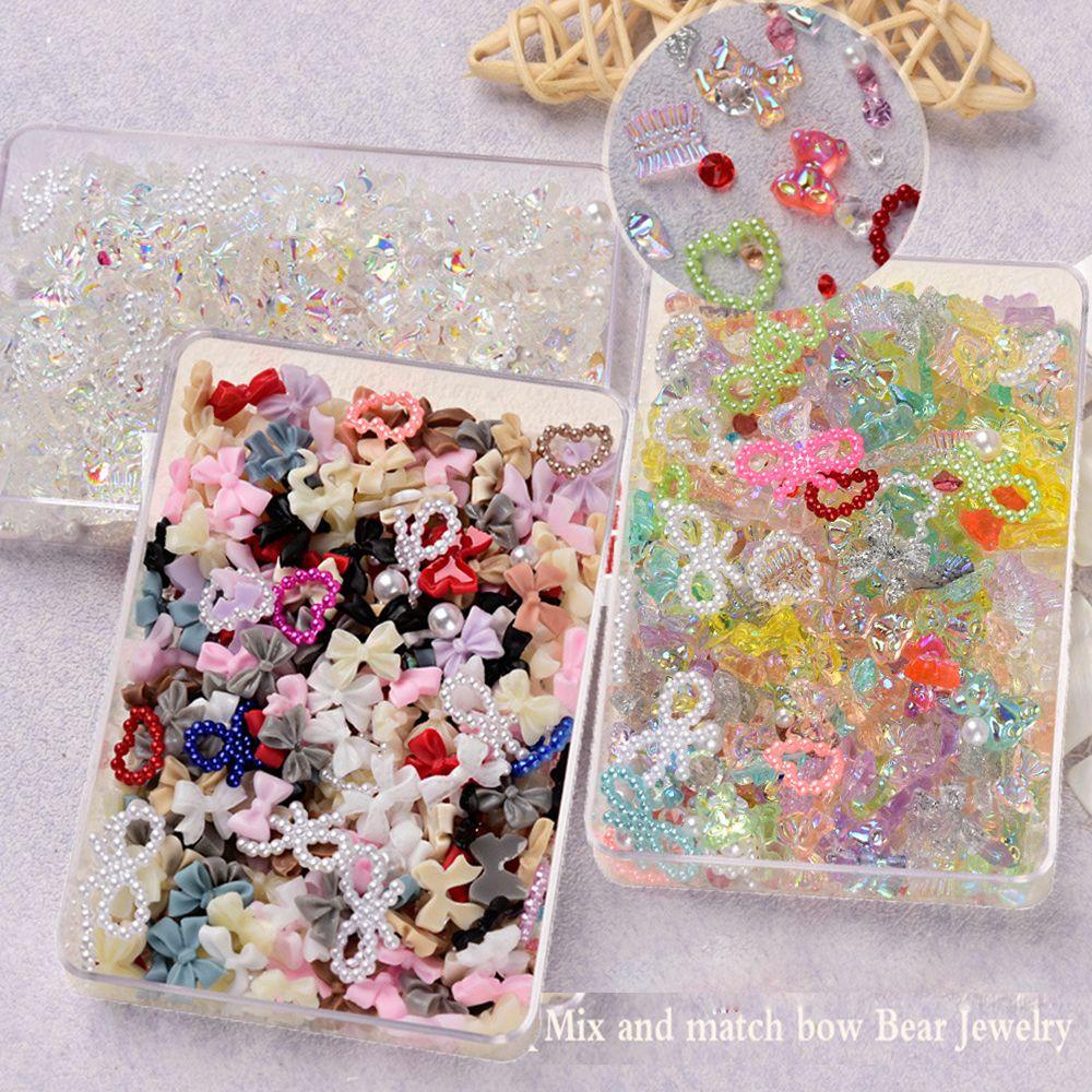 Wonder Dekorasi Kuku Resin Nail Art Charms Kawaii Aksesoris Kartun Kupu-Kupu