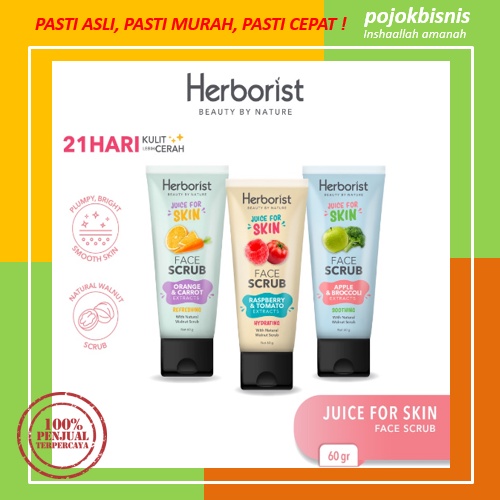 HERBORIST JUICE FOR SKIN FACE SCRUB 60 GRAM