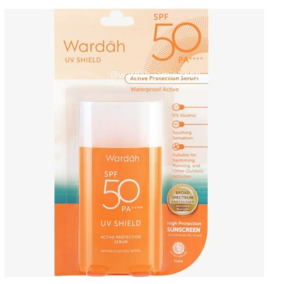 WARDAH UV Shield Active Protective Serum SPF 50 PA +++ 35 ml (ORANGE)