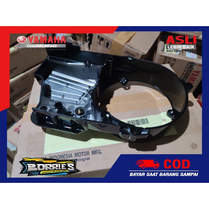 Bak magnet Tutup crankcase Hitam bagian KIRI Yamaha RXK - RX King New 2004 Original 3KA-E5411-40