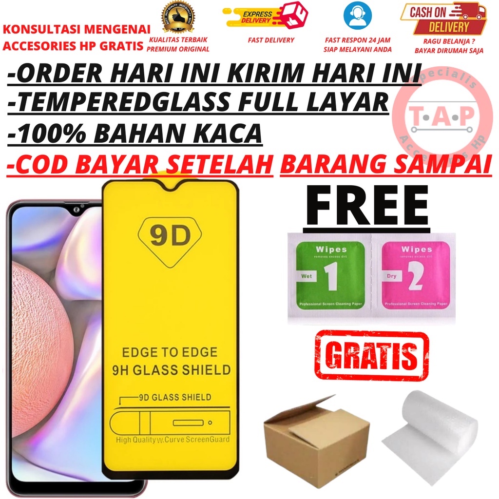 Tempered Glass Full Screen Anti gores Kaca REALME C11 C12 C1 C2 C3 C4 TANAYAACC