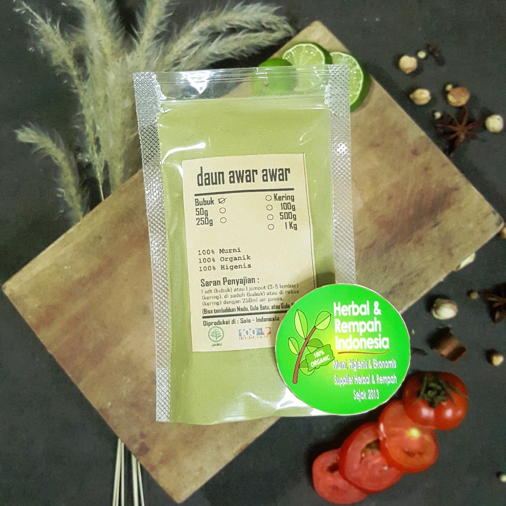

Daun Awar Awar Bubuk - 50 GR / REMPAH / JSR / 100% MURNI