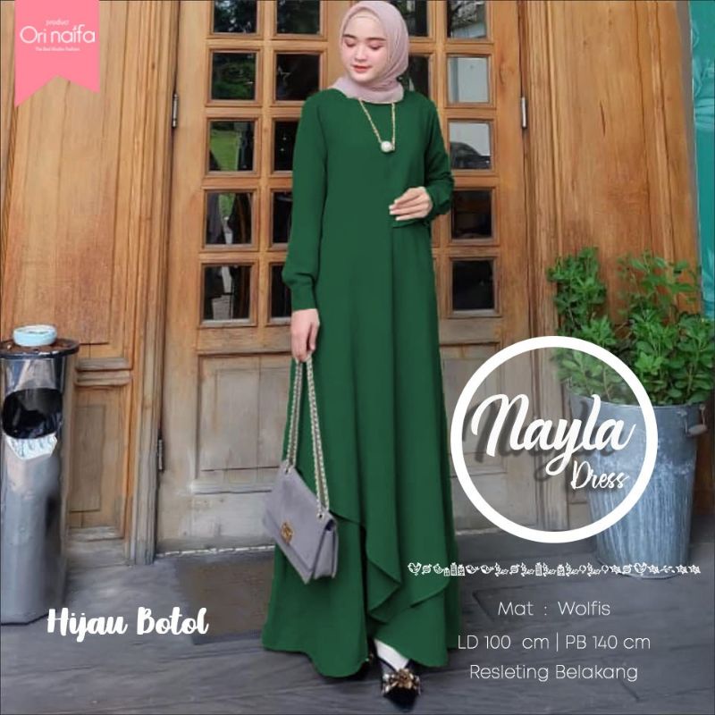 nayla dress | simple dress | dress polos