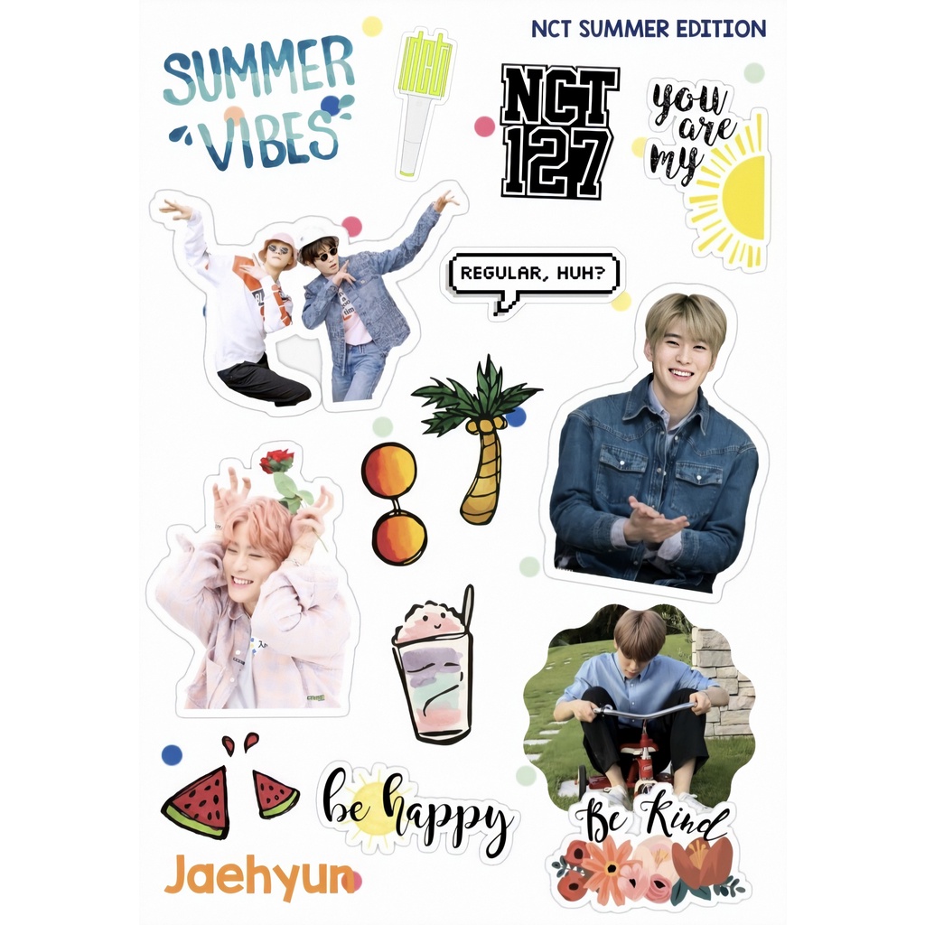 

Sticker Kpop Summer Jaehyun Haechan Mark - Sticker Kpop Murah