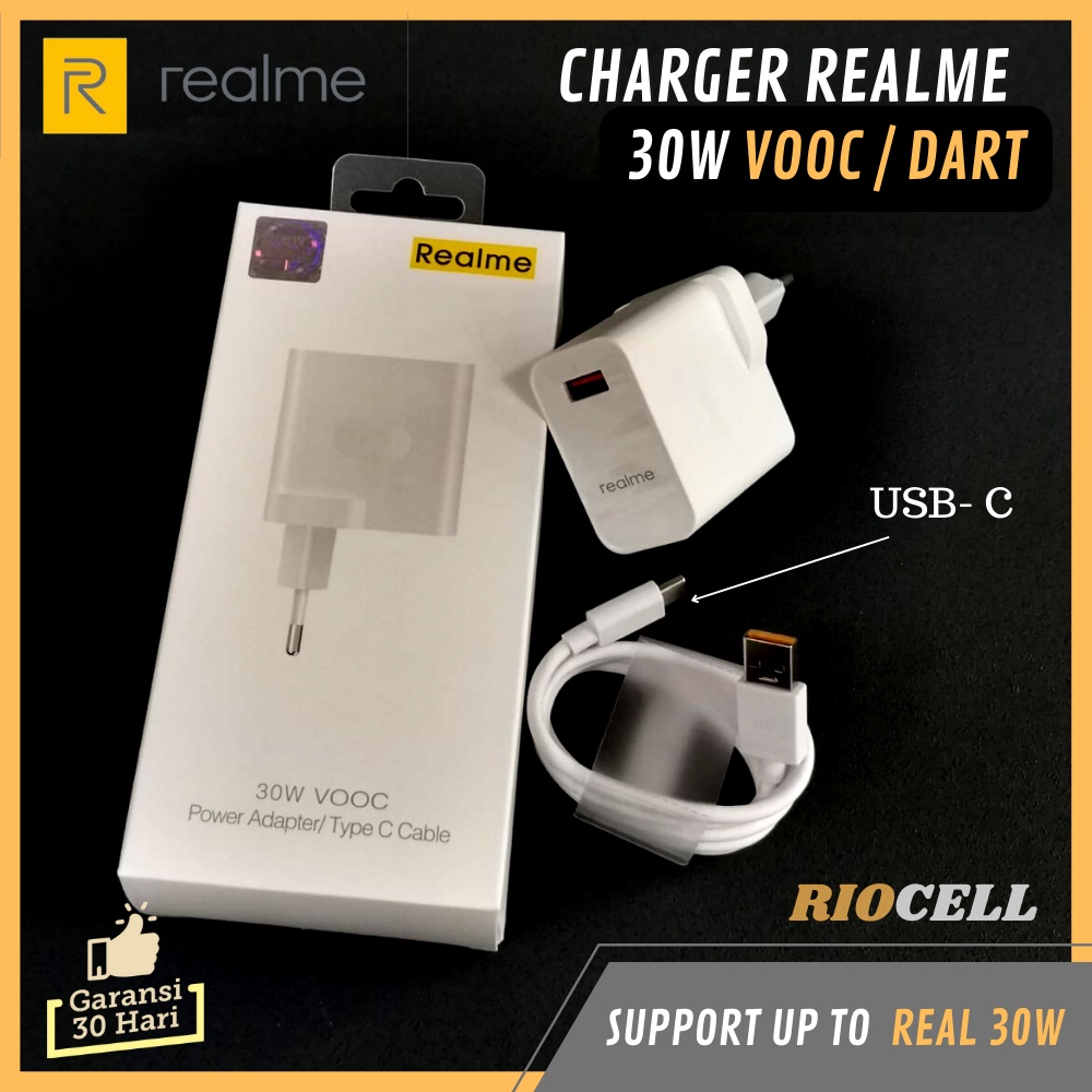 REALME CHARGER 30W ORIGINAL NEW VOOC / SUPER DART REALME ASLI GARANSI