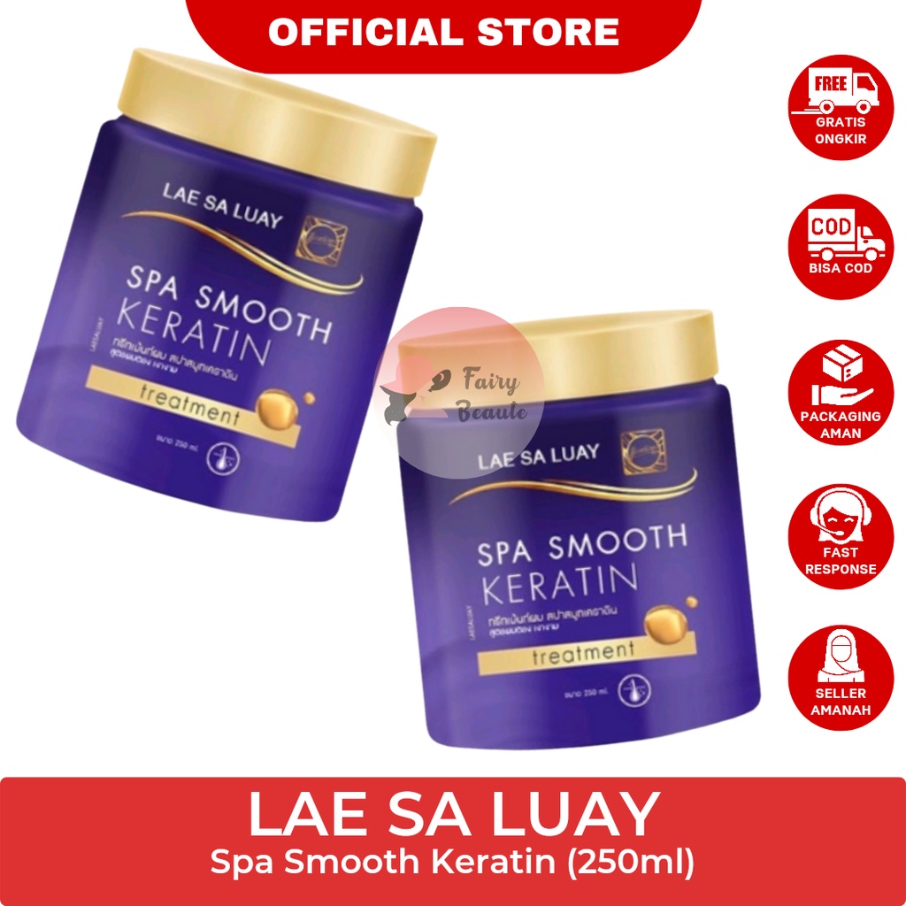 Jual Lae Sa Luay Hair Spa Smooth Keratin Masker Rambut Treatment Rambut 250 Ml Original 