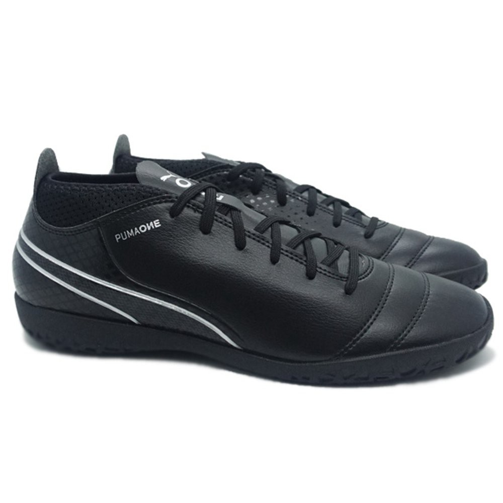 Puma One 17 4 IT Black SIlver Terbaik