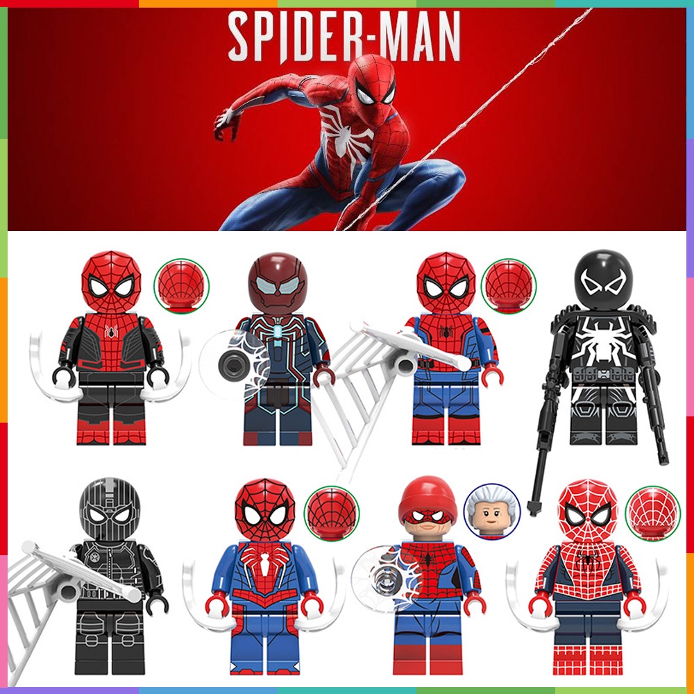 Mainan Action Figures Mini Figure Spiderman Marvel Stealth Suit Venom