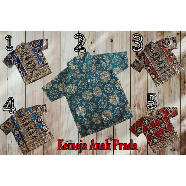 Kemeja Batik Anak / Hem Anak Pendek Laki Laki Motif Ulir 4-11 tahun/katun unggul jaya_termurah