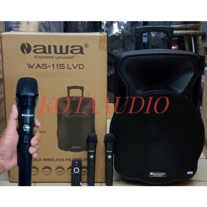 Speaker Portable Wireless Aiwa 115 LVD/ N aiwa 115 LVD15 INCH 115LVD