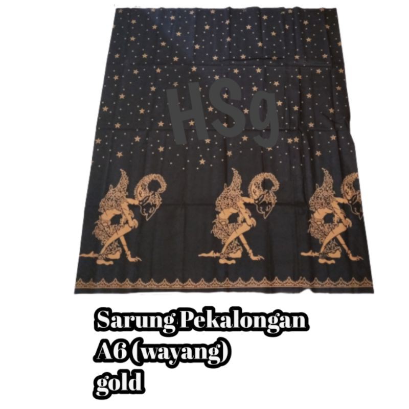 Sarung Pekalongan sarung wayang aksara Jawa