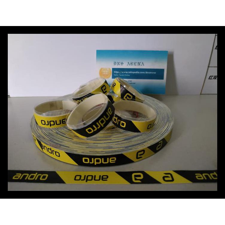 Edge Tape Andro 10Mm - Side Tape Plester Pelindung Kayu Bat Pingpong Stok Terbatas