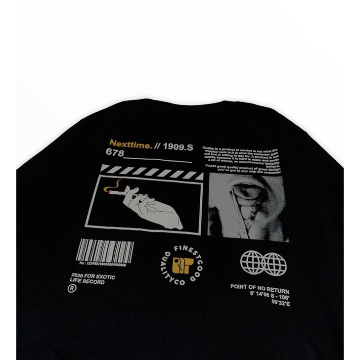 T shirt Katun SEVENKEY X NEXT TIME ORIGINAL BRAND BANDUNG (gntng)