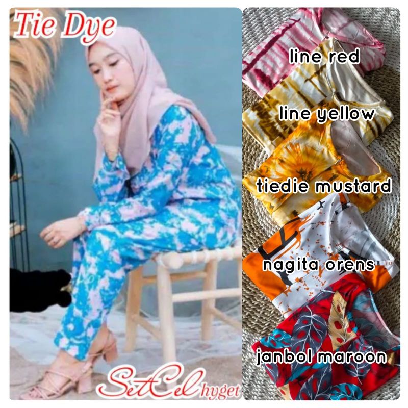 [Fashion Muslim ] ONE SET HYGET SetCel A | setelan | tebal | murah | motif | terbaru