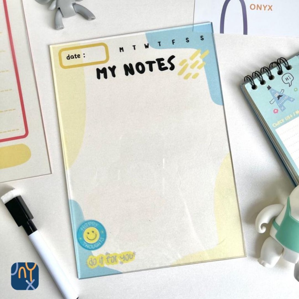 Acrylic Planner A5 TO DO LIST NOTES | Aesthetic Korean | Planner Akrilik