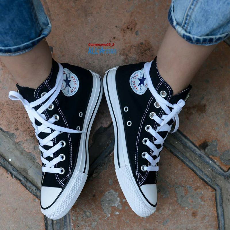 SEPATU CONVERSE 70S HIGH ALL STAR  WANITA PRIA SNEAKERS SEKOLAH HITAM PUTIH