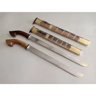 Golok Silat IPSI Murah Standart Anak Dewasa Golok Pencak Silat Tumpul Murah Gagang Kayu