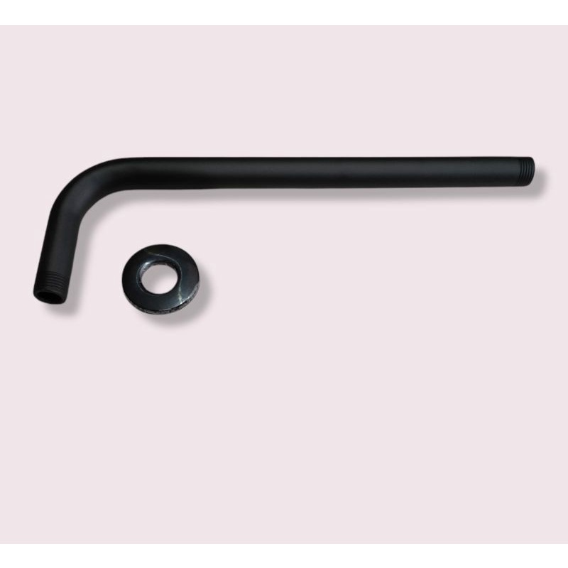 wall shower tanam hitam black 20cm dan stop kran tanam hitam PROMO TERMURAH